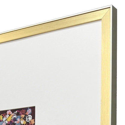 Floral Emotions Blue Framed Wall Art 4PC