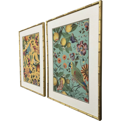 Floral Fruit Garden Framed Wall Art 2PC
