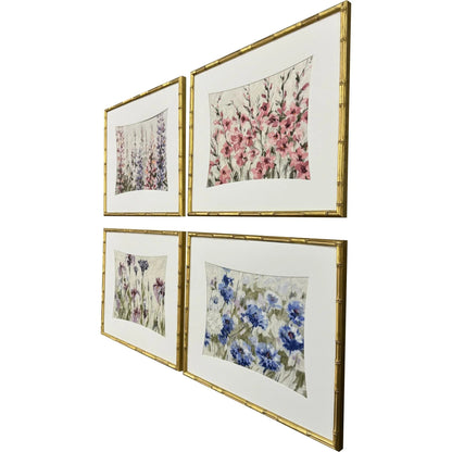 Floral Haven Wood Framed Wall Art 4PC