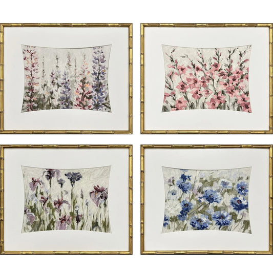 Floral Haven Wood Framed Wall Art 4PC