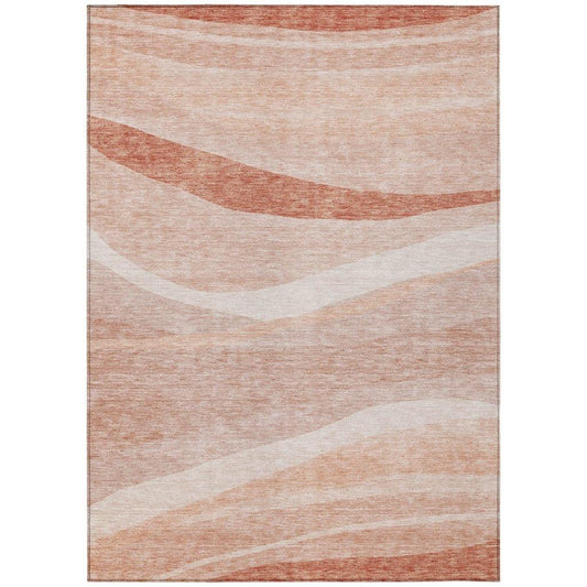 Florence Orange Washable Indoor-Outdoor Rug-Outdoor Rugs-LOOMLAN Rugs-2'6" x 3'10"-LOOMLAN