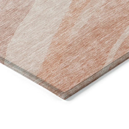 Florence Orange Washable Indoor-Outdoor Rug-Outdoor Rugs-LOOMLAN Rugs-LOOMLAN