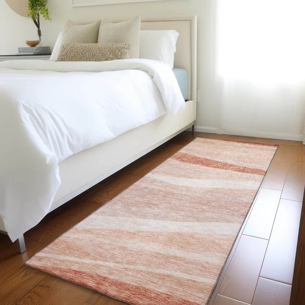 Florence Orange Washable Indoor-Outdoor Rug-Outdoor Rugs-LOOMLAN Rugs-LOOMLAN