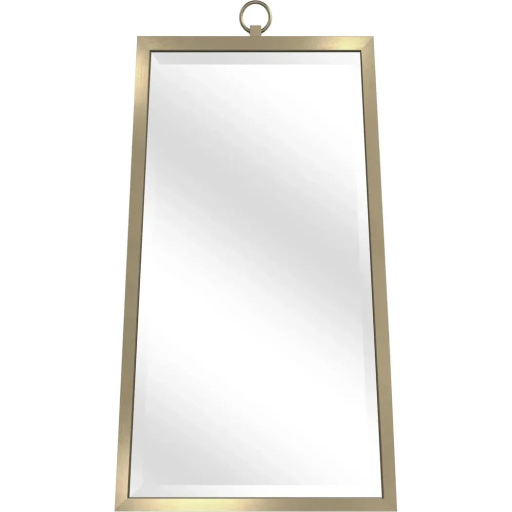 Floris Metal Gold Vertical Wall Mirror - LOOMLAN - Bassett Mirror - Wall Mirrors