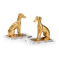 Flossie Resin Gold Bookends (Pr) - LOOMLAN - Chelsea House - Statues & Sculptures