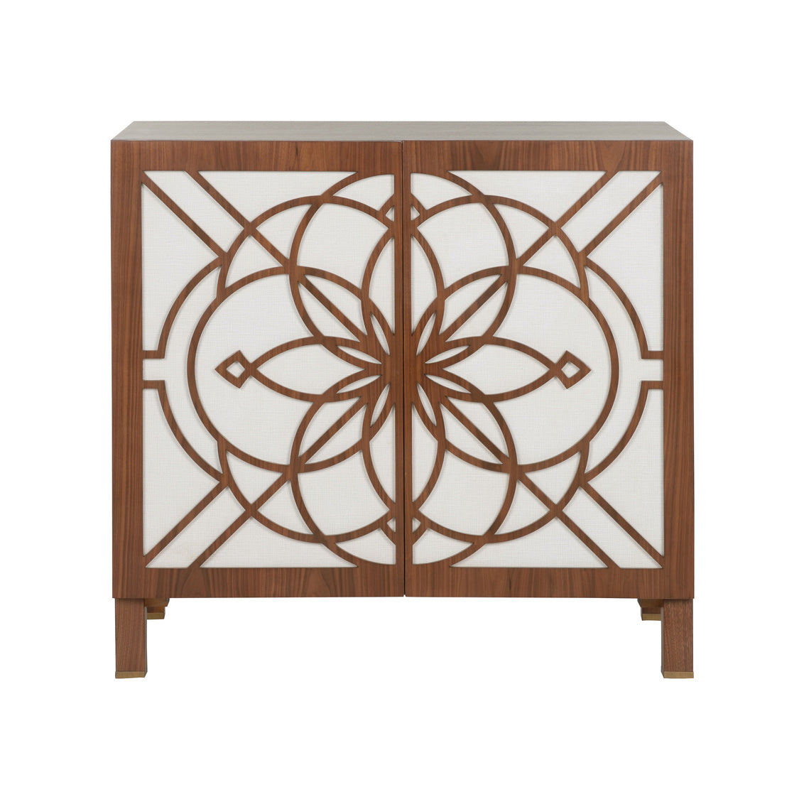Flower of Life Two Doors Wood Cabinet