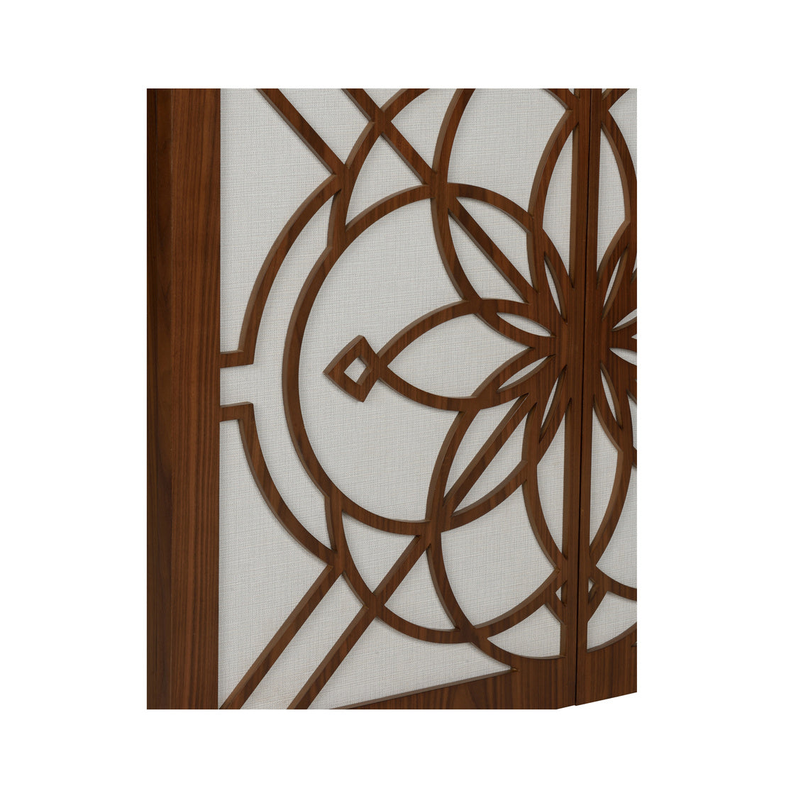 Flower of Life Two Doors Wood Cabinet