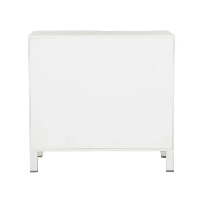 Flower of Life Wood Made White Cabinet - LOOMLAN - Chelsea House - Accent Cabinets