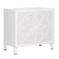 Flower of Life Wood Made White Cabinet - LOOMLAN - Chelsea House - Accent Cabinets