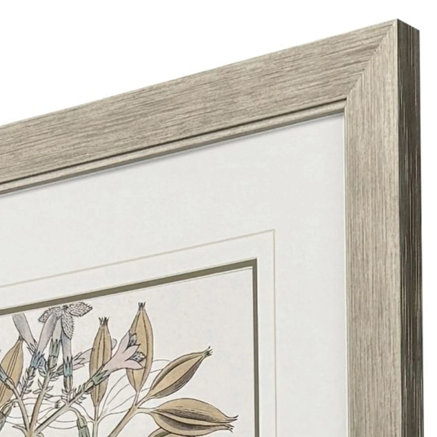 Flowering Botanical Green Framed Wall Art