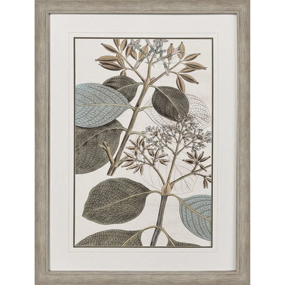 Flowering Botanical Green Framed Wall Art