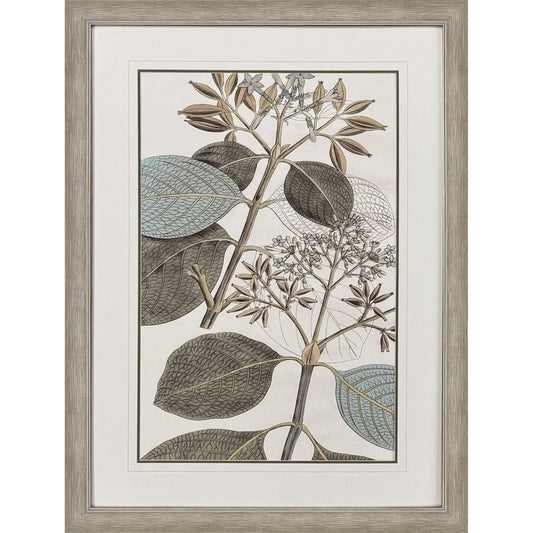 Flowering Botanical Green Framed Wall Art