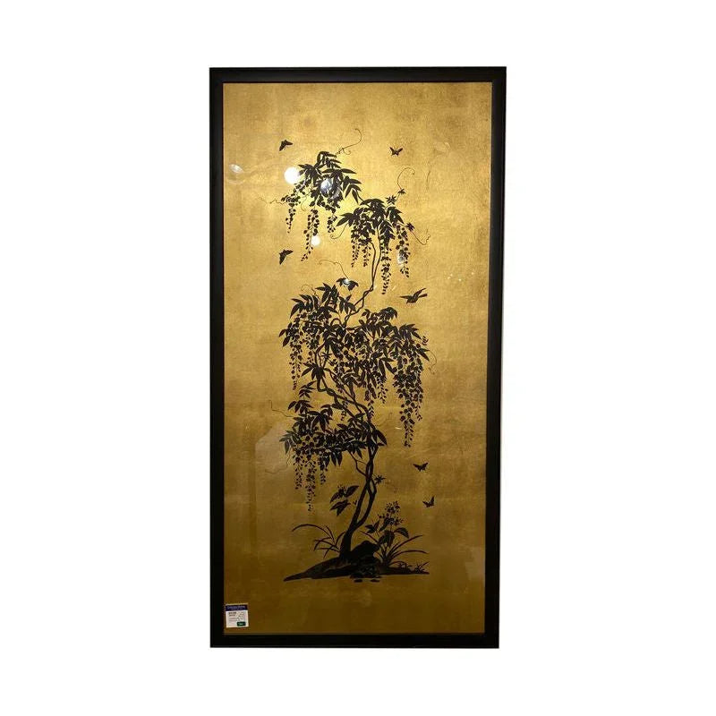 Flowering Tree Black Wood Framed Wall Decor-Framed Wall Art-Chelsea House-LOOMLAN
