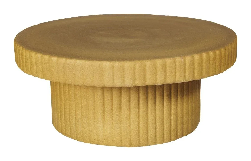 Flute Ceramic Glazed Patio Coffee Table-Outdoor Coffee Tables-Seasonal Living-LOOMLAN