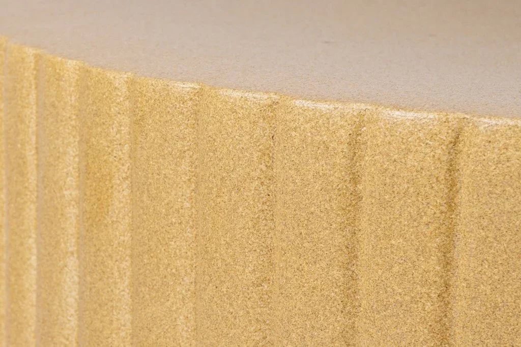 Flute Ceramic Round Patio Accent Table - LOOMLAN - Seasonal Living - Outdoor Side Tables