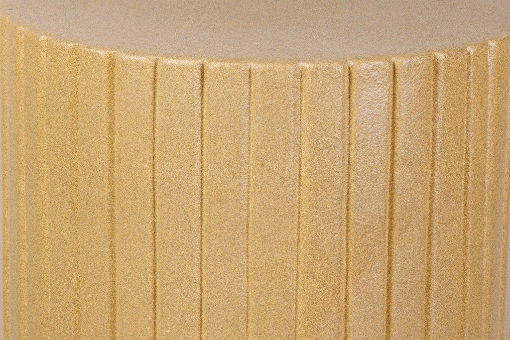 Flute Ceramic Round Patio Accent Table - LOOMLAN - Seasonal Living - Outdoor Side Tables