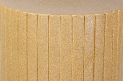 Flute Ceramic Round Patio Accent Table - LOOMLAN - Seasonal Living - Outdoor Side Tables