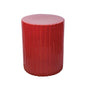 Flute Ceramic Round Patio Accent Table - LOOMLAN - Seasonal Living - Outdoor Side Tables
