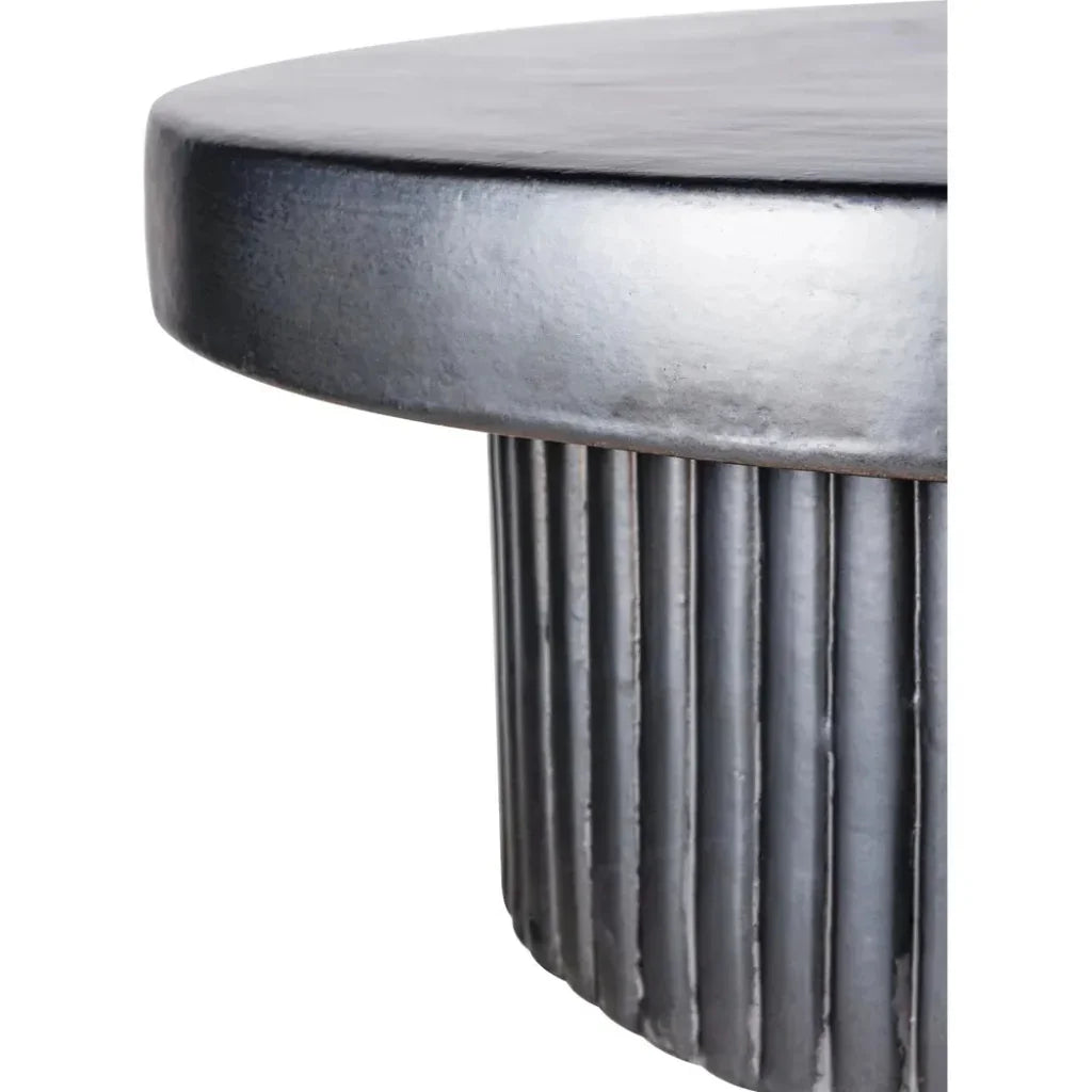 Flute Coffee Table - Grey Outdoor Coffee Table-Outdoor Coffee Tables-Seasonal Living-LOOMLAN