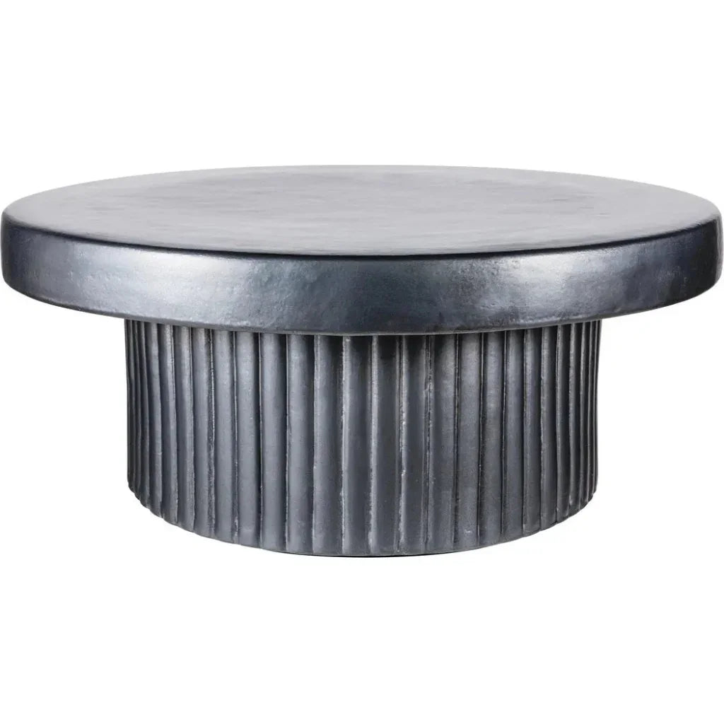 Flute Coffee Table - Grey Outdoor Coffee Table-Outdoor Coffee Tables-Seasonal Living-LOOMLAN