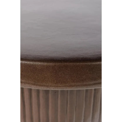 Flute Coffee Table - Pyrite Brown Outdoor Coffee Table-Outdoor Coffee Tables-Seasonal Living-LOOMLAN