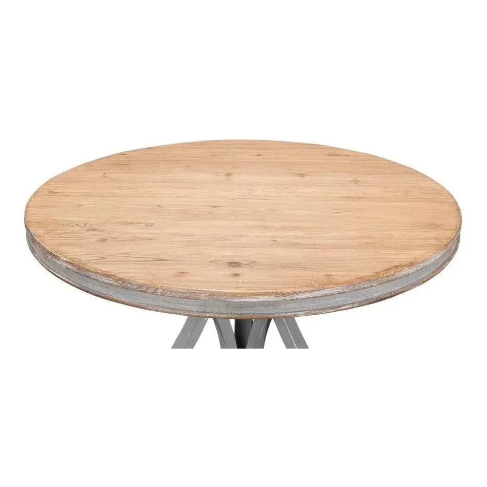 Flying Buttress Dining Table Grey-Dining Tables-Sarreid-LOOMLAN