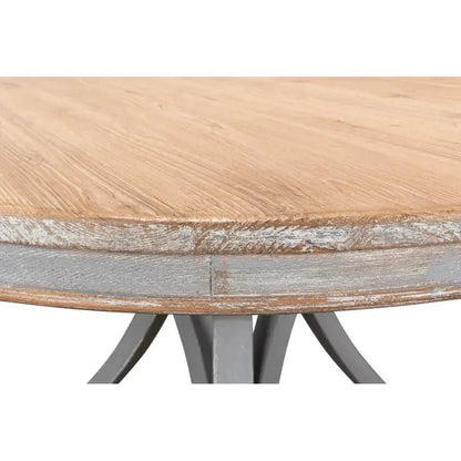 Flying Buttress Dining Table Grey-Dining Tables-Sarreid-LOOMLAN