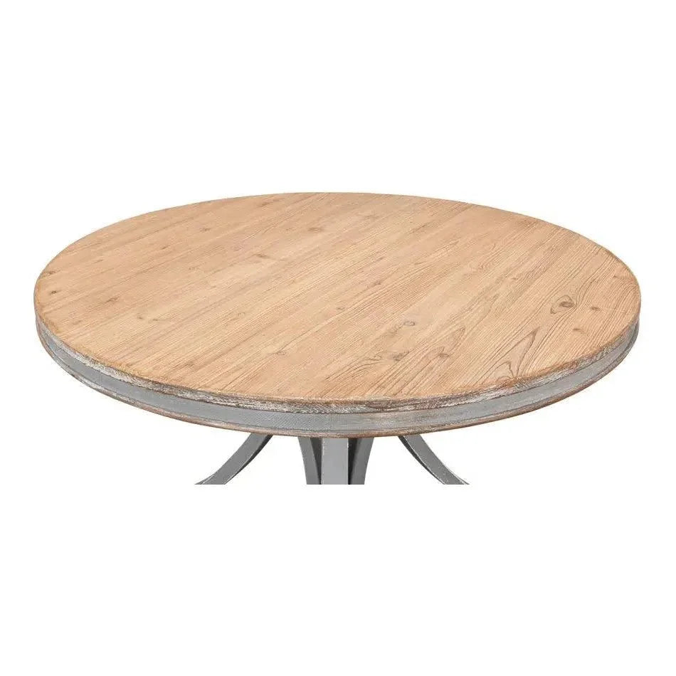 Flying Buttress Dining Table Grey-Dining Tables-Sarreid-LOOMLAN