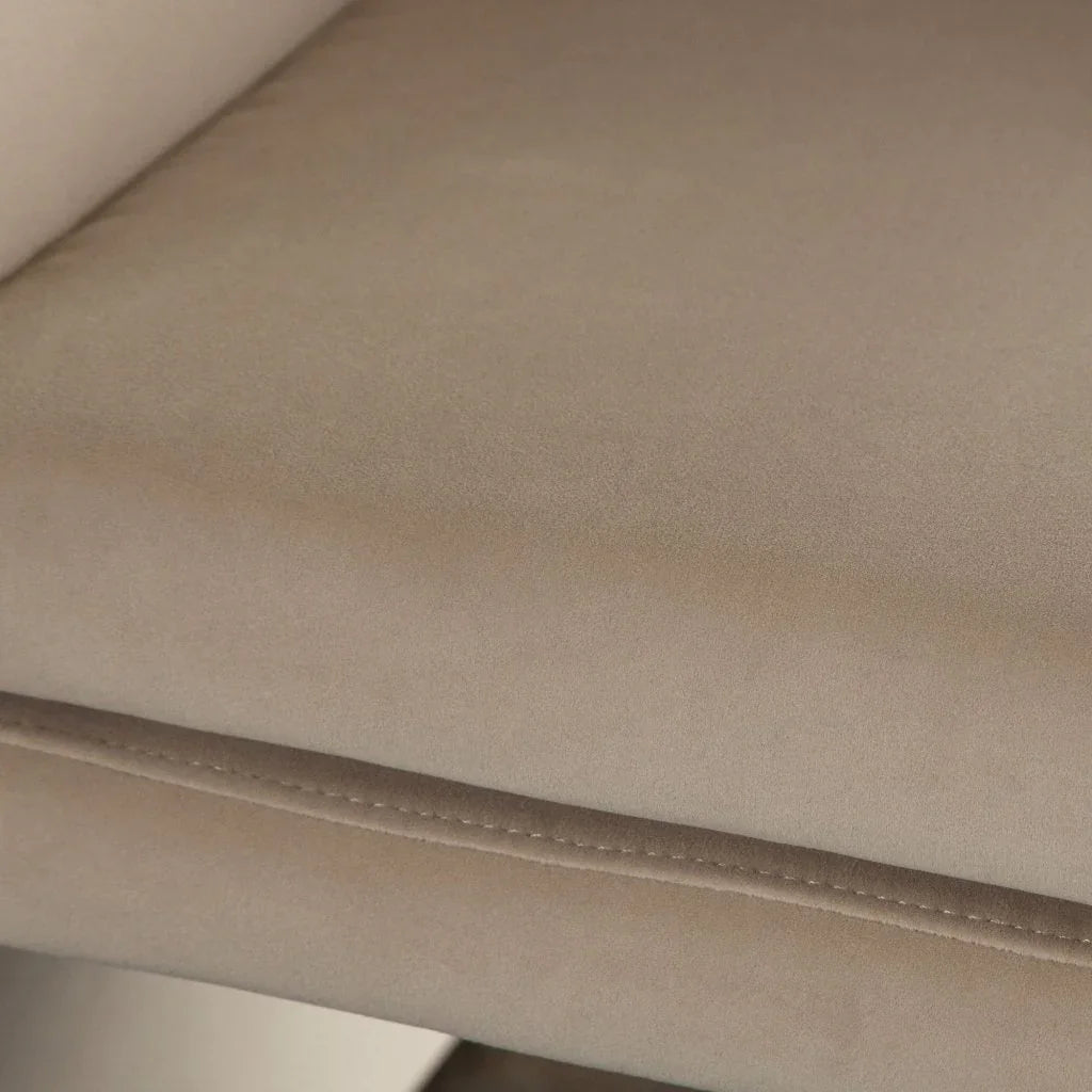 Flynn Light Camel Performance Velvet Dining Chair - LOOMLAN - Diamond Sofa - Dining Chairs