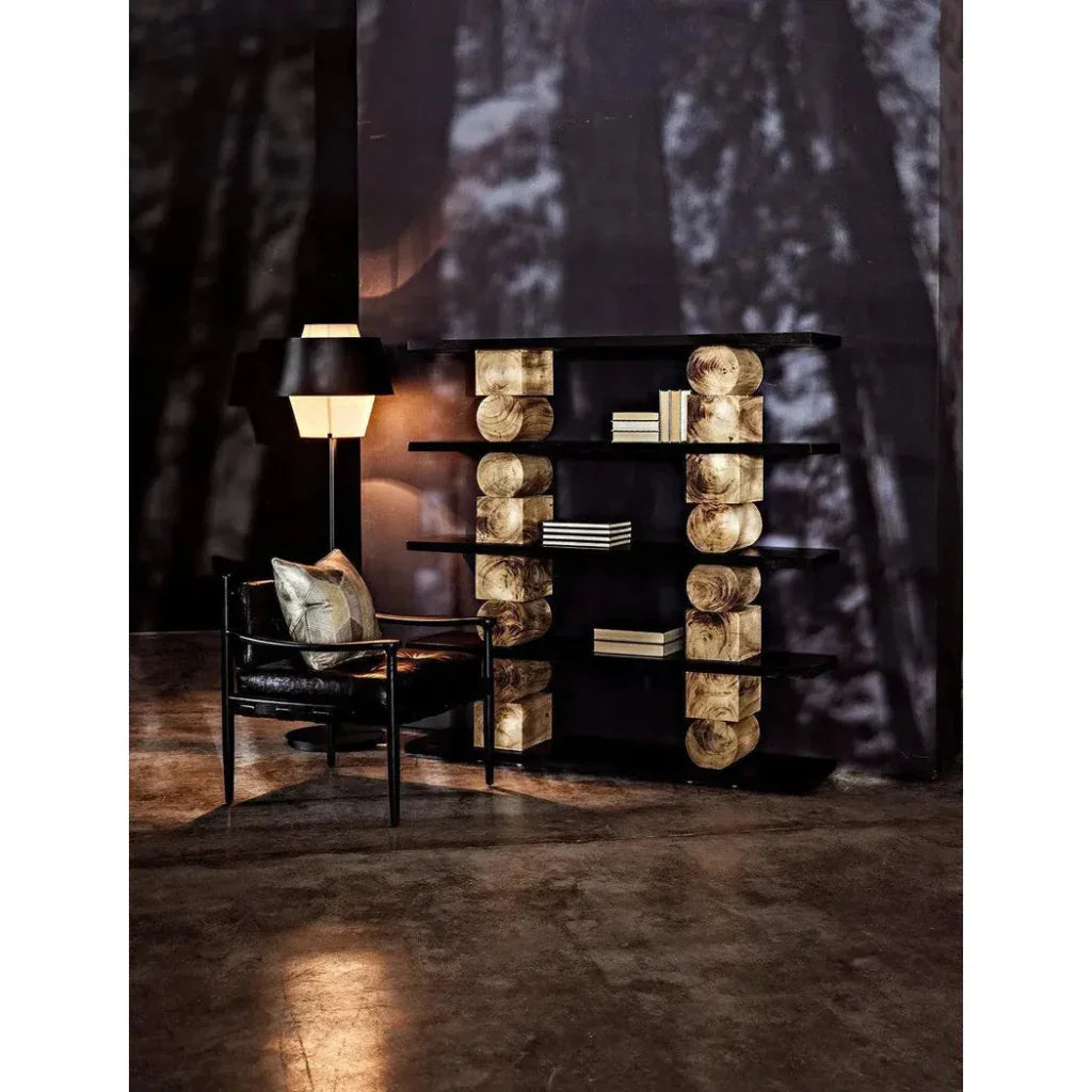 Fogel Wood Black Lounge Chair - LOOMLAN - Noir - Accent Chairs