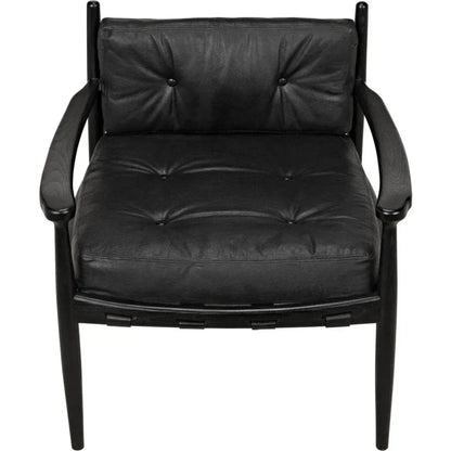Fogel Wood Black Lounge Chair - LOOMLAN - Noir - Accent Chairs