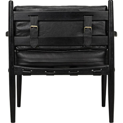 Fogel Wood Black Lounge Chair - LOOMLAN - Noir - Accent Chairs