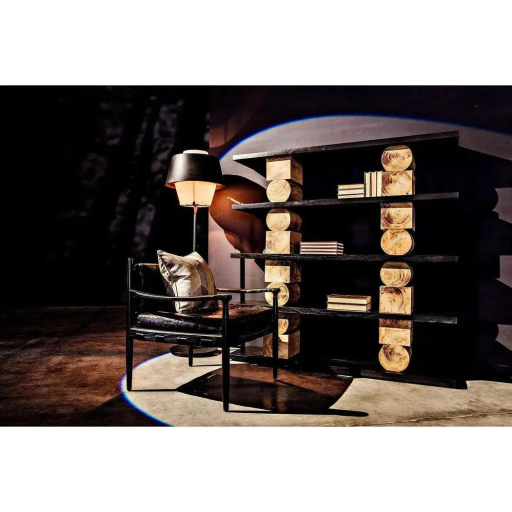 Fogel Wood Black Lounge Chair - LOOMLAN - Noir - Accent Chairs