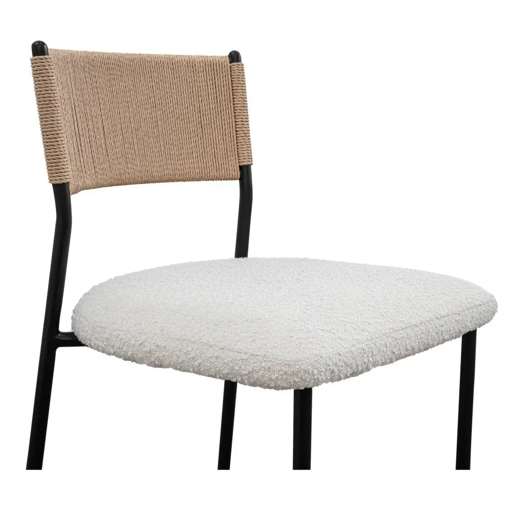 Foley Modern White Dining Chair (Set Of 2) - LOOMLAN - Moe's Home - Dining Chairs