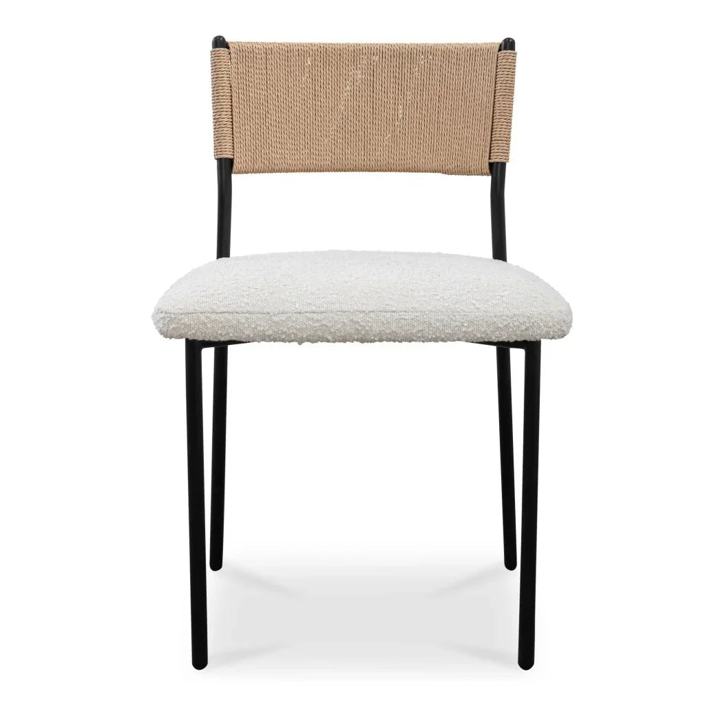 Foley Modern White Dining Chair (Set Of 2) - LOOMLAN - Moe's Home - Dining Chairs