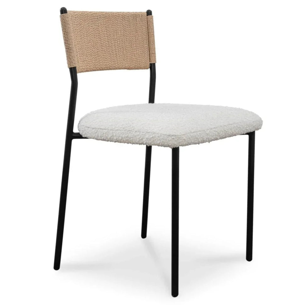 Foley Modern White Dining Chair (Set Of 2) - LOOMLAN - Moe's Home - Dining Chairs