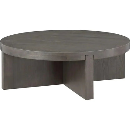 Folke Wood Round Coffee Table - LOOMLAN - Moe's Home - Coffee Tables