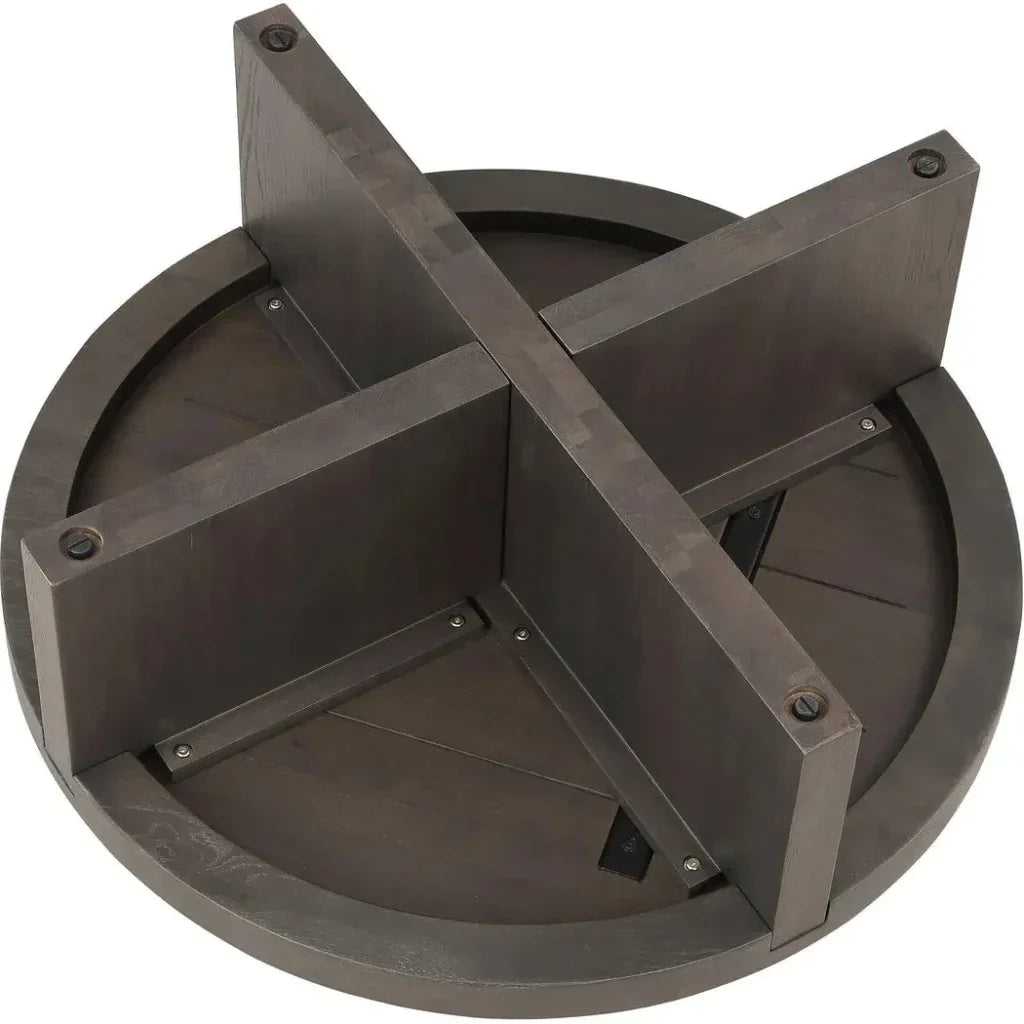 Folke Wood Round Coffee Table - LOOMLAN - Moe's Home - Coffee Tables