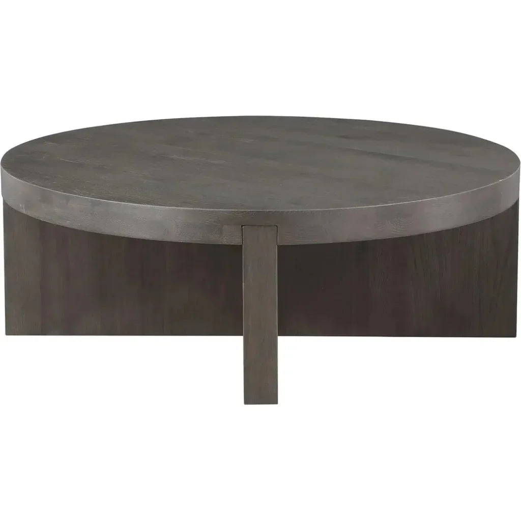 Folke Wood Round Coffee Table - LOOMLAN - Moe's Home - Coffee Tables
