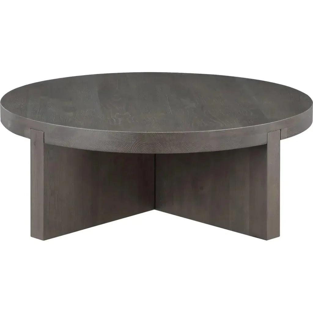 Folke Wood Round Coffee Table - LOOMLAN - Moe's Home - Coffee Tables