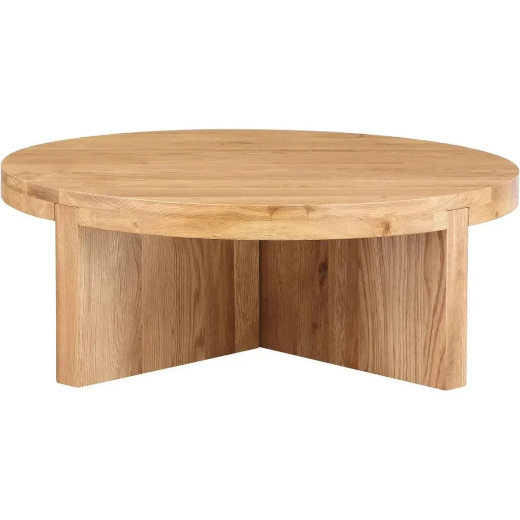 Folke Wood Round Coffee Table - LOOMLAN - Moe's Home - Coffee Tables