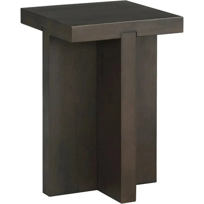 Folke Wood Square Side Table - LOOMLAN - Moe's Home - Side Tables