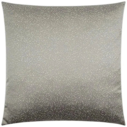 Folly Platinum Glam Solid Grey Large Throw Pillow - LOOMLAN - D.V. Kap - Throw Pillows