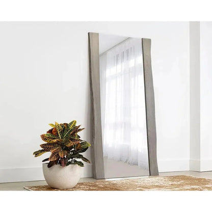 Fontana Wooden Vertical Floor Mirror-Floor Mirrors-SUNPAN-LOOMLAN