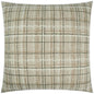 Foothills Plaid Check Taupe Large Throw Pillow Insert - LOOMLAN - D.V. Kap - Throw Pillows