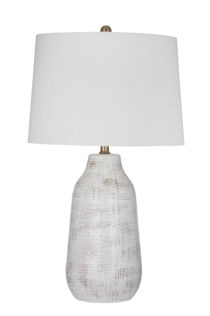Forcythia White Ceramic Table Lamp - LOOMLAN - Bassett Mirror - Table Lamps