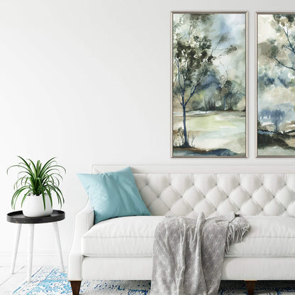 Forest Grove Grey Canvas Art