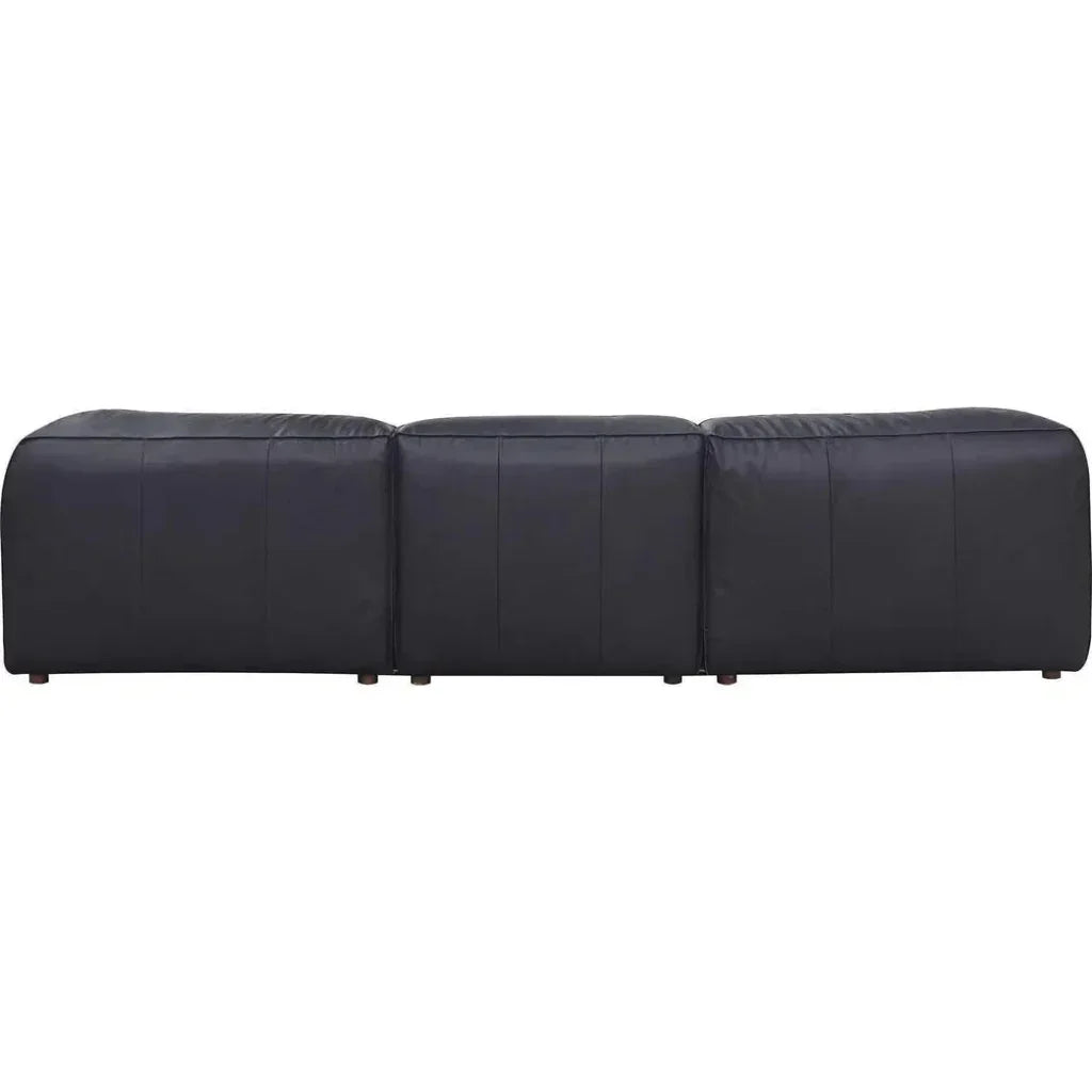 Form Black Convertible Modular 4PC Lounge Sectional-Modular Sofas-Moe's Home-LOOMLAN