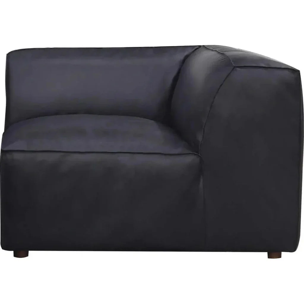 Form Black Convertible Modular 4PC Lounge Sectional-Modular Sofas-Moe's Home-LOOMLAN