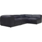 Form Black Convertible Modular 4PC Lounge Sectional-Modular Sofas-Moe's Home-LOOMLAN